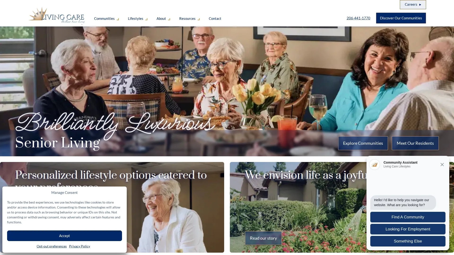 Living Care Lifestyles — homepage